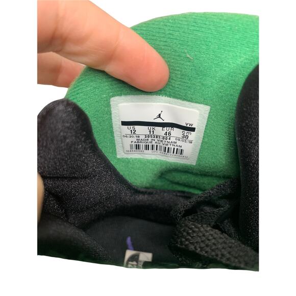 Jordan 8 Retro Tinker Air Raid mens size 12 black green - Picture 7 of 9